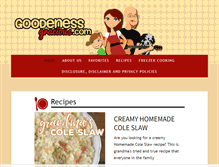 Tablet Screenshot of goodenessgracious.com